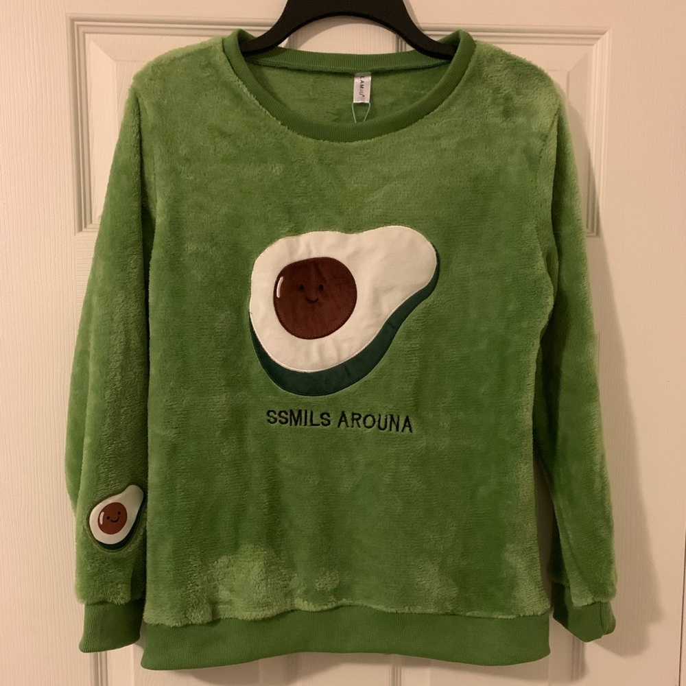 Fuzzy Avocado Sweatshirt